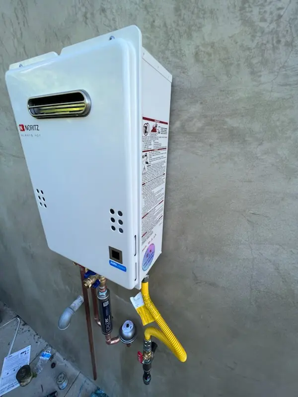 Tankless water heater installation for Camp Dennison homes